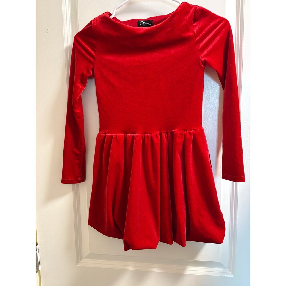 Art Class girls size 8 Red velvet Holiday Dress‎ with bubble skirt EUC
